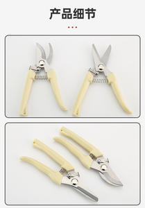 Sécateurs et cisailles de jardin en acier inoxydable avec lame incurvée et droite, design simple pour l'utilisation en jardin et en intérieur - Product Image 5