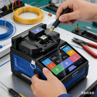 Machine de fusion optique à fibre FTTH K3S entièrement automatique avec fonction de location OPM+VFL activée