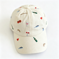 Casquette de baseball coréenne style Ins avec broderie rose et graffiti pour femme, souple, décontractée, effet amincissant, ajustable, style Dad Hat