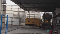 Ligne de production de carreaux de plafond en gypse d'une capacité de 1000 pièces par jour