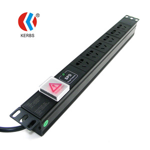 KERBS PDU Power Distribution Unit 220V Rack Mount Surge Protector SPD <b>Socket</b> With Indicator <b>Light</b> - Product Image 1