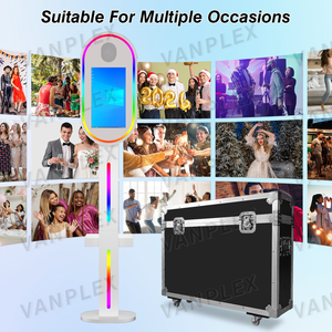 Photobooth portable DSLR 2026 avec parapluie ovale, écran tactile, machine de photomaton <span class=keywords><strong>pour</strong></span> selfies, affichage haute résolution <span class=keywords><strong>pour</strong></span> événements - Product Image 4