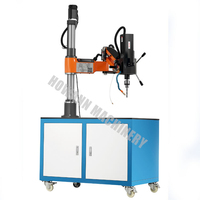 Mesin Bor Ulir Tap Vertikal Otomatis Servo Motor M16-24 1200W Bersertifikasi CE ISO Terbaru