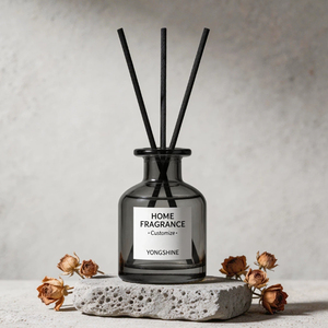 Difusor de Aroma de Vidrio Redondo Personalizable de Lujo, Botella Vacía de 150 ml con Diseño Minimalista y Caja de Regalo para <span class=keywords><strong>Ambientador</strong></span> del Hogar - Product Image 5