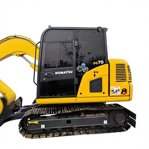 Excavatrice Komatsu PC70 d'occasion, petite pelle hydraulique, moteur Komatsu 7 tonnes, emballage EPR France - Product Image 1