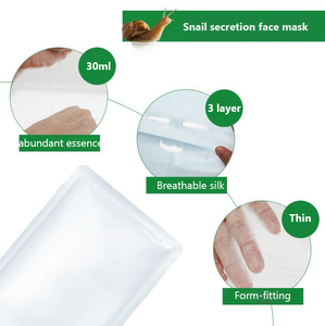 Masque facial en feuille à la <span class=keywords><strong>bave</strong></span> <span class=keywords><strong>d</strong></span>'<span class=keywords><strong>escargot</strong></span> pour réparation cutanée, marque privée, masque coréen éclaircissant et blanchissant, OEM - Product Image 4