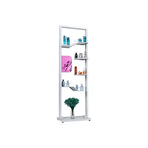 Cosmetic Display Rack Beauty Store Cosmetic Stand Floor Metal Lipstick Makeup Display Stand For Retail Shop