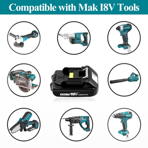 VICTPOWER 3.0Ah 18Volt <b>Battery</b> Replace for Mak18V Lithium Ion <b>Battery</b>, Compatible with mak18v Charger and Cordless Power Tools - Product Image 5