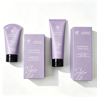 Tube en plastique PE vide personnalisé avec logo imprimé pour cosmétiques, crème pour le visage, lotion, emballage de soins de la peau, tube à presser avec boîte