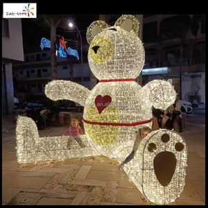 Lumières LED mignonnes en forme d'ours, étanches pour décoration de Noël en extérieur - Product Image 2