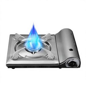 <span class=keywords><strong>Estufa</strong></span> de Gas Portátil de Acero Inoxidable para Acampar al Aire Libre, <span class=keywords><strong>Llama</strong></span> <span class=keywords><strong>Azul</strong></span> Ultrafina para 3-5 Personas - Product Image 1