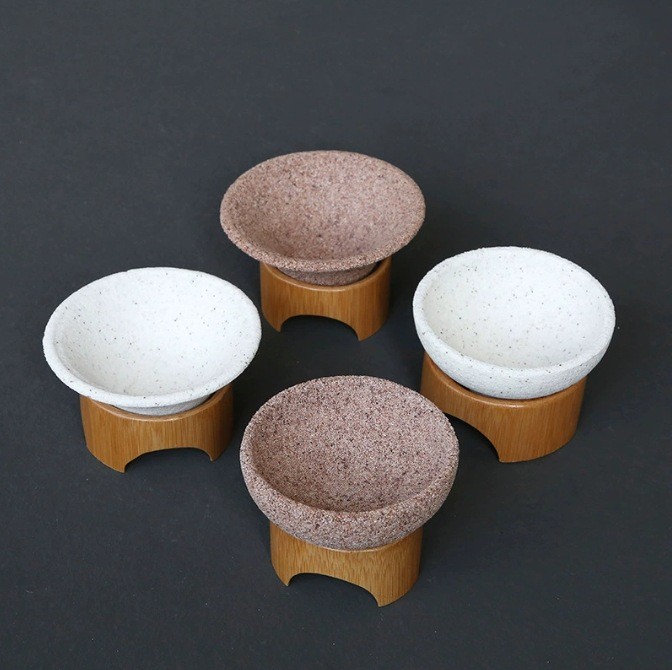 WestGreen Alumina Ore Filter Cup Pour Over Coffee Dripper with Wood Stand Includes Box