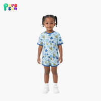 Vêtements de nuit pour enfants en coton biologique 100% Puresun, robe de nuit en viscose de bambou pour filles, imprimé floral, pyjamas personnalisés pour filles