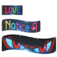 Écran LED numérique flexible à commande par application, panneau matriciel, texte personnalisé défilant, panneau LED pour pare-brise de voiture ou camion