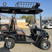 Voiturette de golf électrique tout-terrain 4 places au design luxueux, homologuée pour la route, avec batterie 48V/72V, mini-voiturette de golf