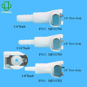 Acoplamiento rápido Jiyou serie M, recto, hembra, de plástico POM, de 3.2-6.4 mm, para tuberías de fluidos industriales, alimentarios y médicos. - Product Image 2