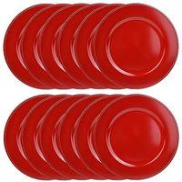 Assiettes de Présentation en Polypropylène 33cm Réutilisables pour Mariages, Dîners, Fêtes de Noël et Décoration de Table