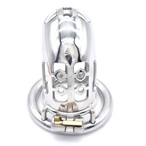 Jaula para Pene de Acero Inoxidable de Alta Calidad al por Mayor, Candado de Abstinencia, Juguete Sexual BDSM, Control Corporal Erótico, Bondage de Acero para Hombres - Product Image 2