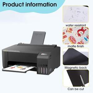 Feuilles magnétiques pour réfrigérateur en PVC mat A4 imprimables, vinyle flexible, dos magnétique en caoutchouc, papier photo magnétique pour la maison - Product Image 1