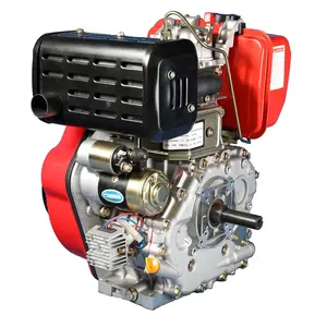 Moteur diesel 226cc 3000rpm 2.8kw 3.7hp monocylindre recul/démarreur électrique 70x59mm(2.76x2.32 pouces) pour damage pilon