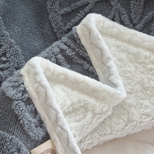 코튼 벨벳 컷 꽃 담요 ODM/OEM 홈 섬유 장식 담요 침대 커버 퀸 킹 침구 - Product Image 5