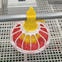 Muhe Ligne d'alimentation automatique pour poulets de chair de ferme avec bac d'alimentation pour volailles Longue durée de vie