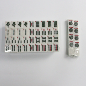 Premium Portable Melamine American <b>Mahjong</b> <b>Set</b> 152 Tiles Colorful Blue Green Pink Red Beige Durable & Eco-Friendly - Product Image 1