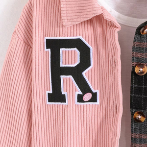 Children's Clothing Girls' Fashion <b>Checkered</b> Shirts Girls' Casual Shirts for Ages 4 to 7 Factory Wholesale - Product Image 4