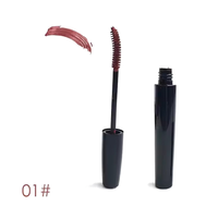 Mascara de marque propre, cosmétiques, mascara waterproof, noir intense, longue tenue, brosse fine, facile à enlever, mascara tubulaire noir intense
