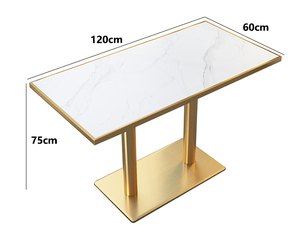 Customized <strong>Stone</strong> Top with Metal Base for Commercial Restaurant <strong>Table</strong> Set, Natural Marble <strong>Table</strong> <strong>and</strong> <strong>Chair</strong> - Product Image 6