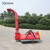 Hacheuse de fourrage de récolte de bio-culture montée sur tracteur NKUN sans bac de stockage