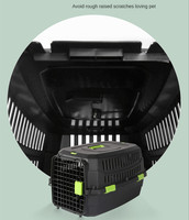 Sac à dos de transport pour chien, écologique, luxueux, portable, pour l'extérieur, boîte de transport en plastique pour animaux de compagnie, homologué pour les compagnies aériennes