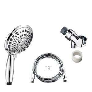 Juego de cabezal de ducha con 5 configuraciones de rociado, accesorio de ducha portátil redondo ajustable para baño - Product Image 5