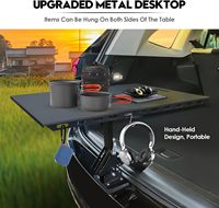 Table de camping et de pique-nique en acier allié personnalisée portable réglable pliable SUV universel coffre à hayon extérieur pour voiture