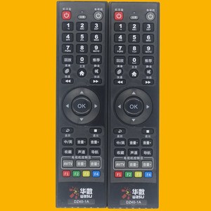 Télécommande Crystal Pearl Tianhong DZ40-1A pour décodeur TV Wasu, compatible avec code fixe, noir - Product Image 1