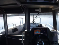 Bateau de pêche haut de gamme en aluminium de 22 pieds doté d'une console centrale à vendre comme yacht de pêche récréative en mer