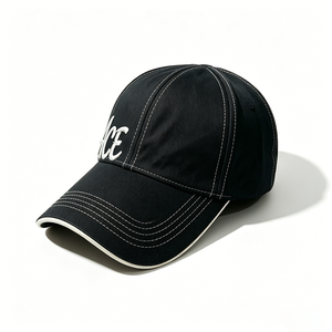 Unisex ACE Embroidered <b>Baseball</b> <b>Cap</b> <b>Black</b> Adjustable <b>Baseball</b> Hat White Stitching Casual Sporty <b>Cap</b> Daily Travel Outdoor - Product Image 3