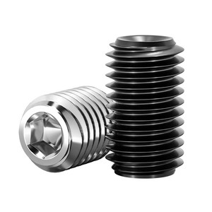 304 Stainless Steel Recessed <b>Set</b> <b>Screws</b> Grade 12.9 Hex Socket Head Black Headless Machine <b>Screws</b> DIN916 - Product Image 1