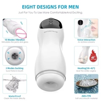 Automatischer Masturbator für Männer mit Saug- und Vibrationsfunktion, wiederaufladbares Silikon-Erwachsenenspielzeug für Männer, OEM, Großhandel, ODM