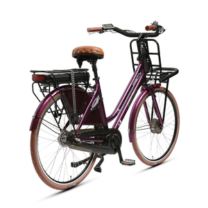 Vélo Cargo électrique de Style hollandais pour femmes 700x40c avec porte-bagages avant et arrière - Product Image 3