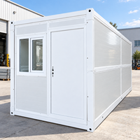 Bureau modulaire de chantier à déploiement rapide, isolation thermique, mobile, durable, maison préfabriquée pliable de type X