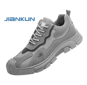 Zapatos de Seguridad Unisex JIANKUN de Corte Bajo, con Punta de Acero, Antiaplastamiento, Antipinchazos, Impermeables, con Parte Superior de Microfibra - Product Image 6
