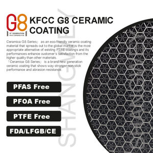 Poêle à frire en acier inoxydable nid d'abeille de 20 cm, revêtement céramique antiadhésif, pour cuisinière à induction et à gaz - Product Image 4