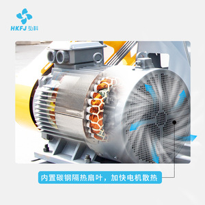Ventilador Centrífugo de Acero Inoxidable HkFj 4-72C, Montado en Ducto, Ventilación Industrial de Alta Potencia - Product Image 4