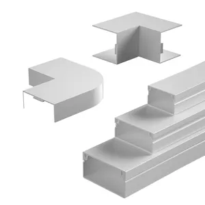 OEM Yitkor elettrico cavo cavo canale quadrato sotto il pavimento in plastica Trunking 33x33 vano Trunking PVC tipi di condotto per cavi