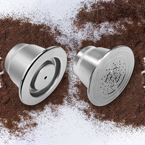 <span class=keywords><strong>Capsule</strong></span> réutilisable en acier inoxydable Couvercle en métal de haute qualité compatible avec les machines à dosettes de café <span class=keywords><strong>Nespresso</strong></span> rechargeables - Product Image 6