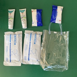 Kit de prevención de epidemias Liang Shu con mascarillas, toallitas desinfectantes, bolsa de almacenamiento de PVC para uso escolar y laboral - Product Image 3