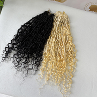 Cheveux à tresser en mélange de cheveux naturels, blond 613, en vrac, 10 pouces, 0,6 cm, doux et d'apparence naturelle, pour tresses bohèmes, directement de l'usine