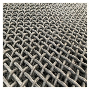 Grillage métallique tissé en acier au manganèse de haute qualité, maille carrée, pour tamisage de pierres concassées - Product Image 3