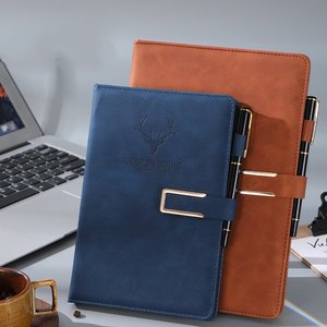 Cahiers A4 A5 A6 avec couverture magnétique Carnet de notes de bureau en cuir PU réutilisable pour l'école - Product Image 4